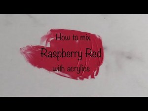 How To Make Raspberry Red | Acrylics | Color Mixing #181