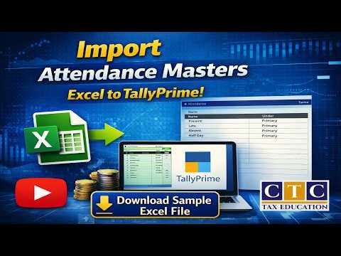 Import Attendance Masters from Excel File || Download Sample Excel File