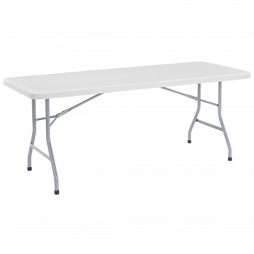 NPS Folding Table, 30" x 72" Plastic, Gray - BT3072