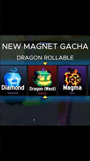 I GOT DRAGON FROM THE NEW MAGNET GACHA 😱🐉🔥 | Blox Fruits