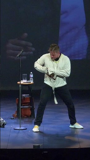 Never seen anyone get INTO a straitjacket before! #comedy #standupmagic #standup #comedymagician