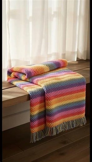 Download Textured Single Crochet Blanket Pattern in bio #crochet