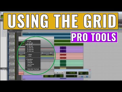 How to use the Grid in Pro Tools -- OBEDIA com Avid Pro Tools Training and Tech Suppport