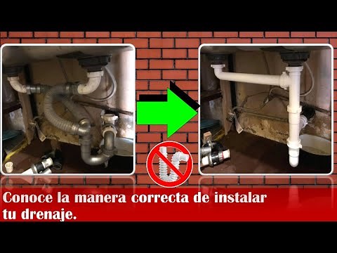 Como instalar drenaje de cocina y lavamanos (Sink).