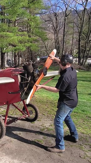 This was sketchy, but we had to start this plane.