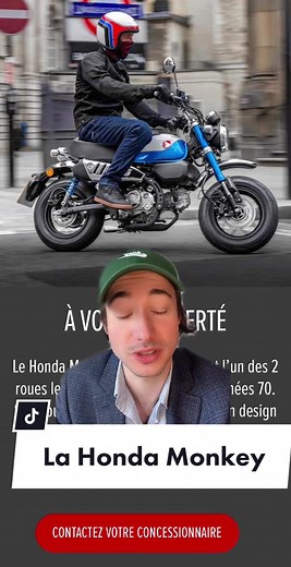 Réédition de la Honda Monkey des années 70 : un classique