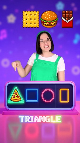 Shapes for Kids | Food Matching Game #kids #preschool #learning #shapes