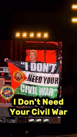 07/10/2025 Bogotà - I don't need your civil war - 🇵🇸 Guns N' Roses #gunsnroses #axlrose #Axl #liveshow #LiveMusic #bogotà #civilwar #peace #nowar | Guns N' Roses Italia - Jungle in Paradise