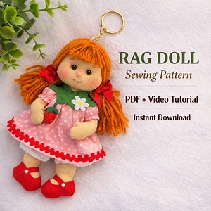 Sewing Pattern in PDF Format for a Rag Doll With Clothes and Shoes (PDF Download) - Etsy