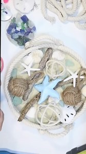 Coastal Rope Tray Dollar Tree DIY #beachdiy #dollartreediy | Crafty Beach