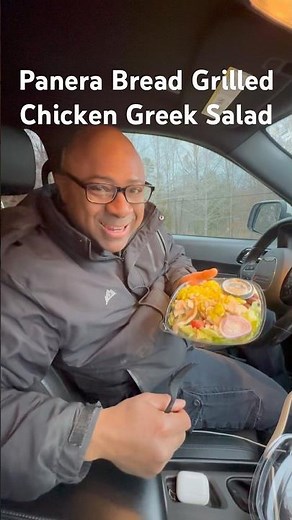 Restaurant, Panera bread, grilled chicken greek salad