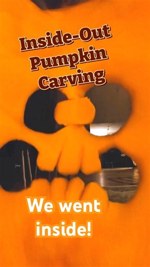 WE WENT INSIDE THE PUMPKIN!