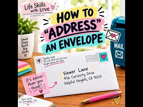 How to Address an Envelope & Mail a Letter