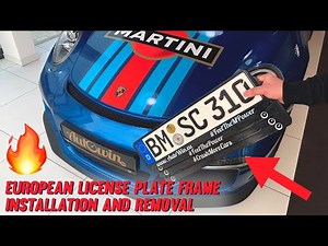 How To Install Or Remove European License Plate Frame