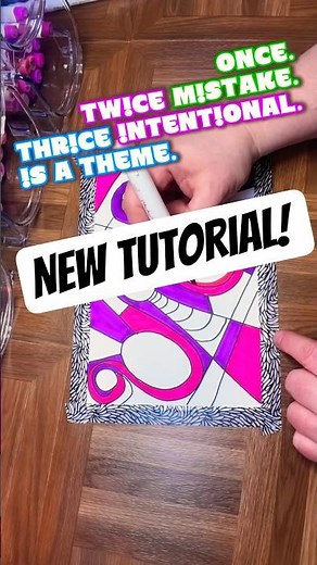 Joyful, easy doodle tutorial for when you're nostalgic and bored #artshorts #drawing #arttherapy