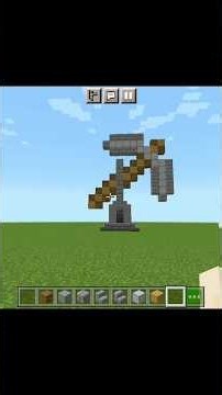 Minecraft Pickaxe Statue Tutorial | How to Build a Pickaxe Statue in Minecraft