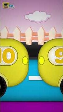 10 Little Yellow Buses 🟡 Counting Song for Kids