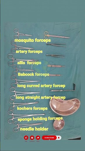 Surgical Instruments Names | Forceps & Needle Holder Explained #nursing