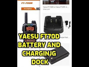 YAESU FT70D - Battery life - Charging cradle - Battery change