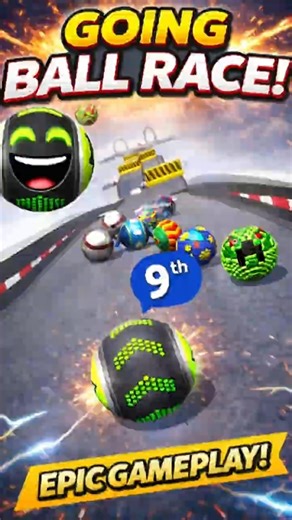 ⚡ Epic Ball Race Comeback! 9th to Top Finish!#shorts #viral #trending #gaming #goingballs