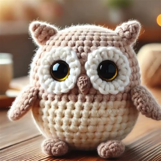 Adorable Crochet Owl – Amigurumi Plush Toy #crochetaddict #crochet #crochetinspiration