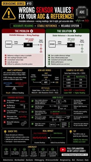 Wrong Sensor Values? ⚠️ Fix Your ADC & Reference (Debugging #10)