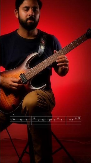 Disturbed- Indestructible Guitar Solo slowed down with TABS