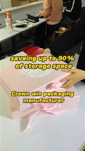 Custom Pink Folding Gift Box - Fully Tailored to Your Brand!