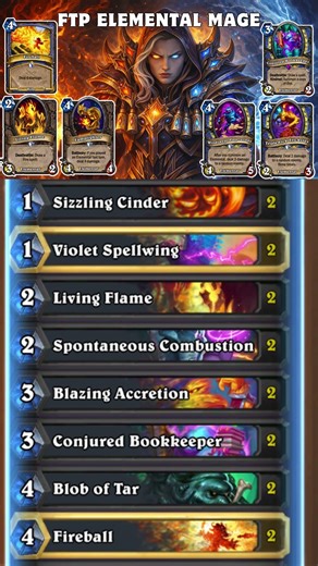 FTP Elemental Mage Deck List- #hearthstonedecks #hearthstone - patch 34.2.2