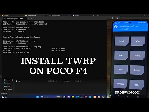 How to Install TWRP Recovery on Poco F4, Poco F5/Redmi Note 12 Turbo, Poco F5 Pro/Redmi K60