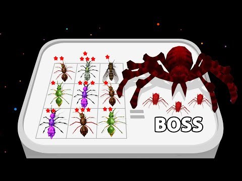 BUG SURVIVOR: ANTS CLASH 🐜⚔️ Build Your Insect Army & Battle Giant Spider Bosses ★ Merge Ant Fusion