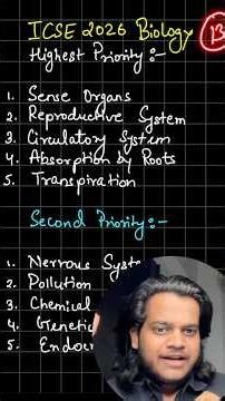 ICSE Class 10th 2026 Biology Most Important Chapters | ICSE 10 Biology Strategy!