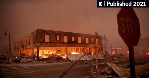 Another Town Is Leveled by Flames