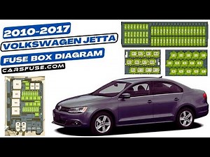 Fusebox location & diagrams: (2010/2011/2012/2013/2014/2015/2016/2017) Volkswagen Jetta A6