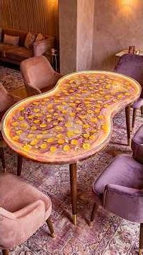 Incredible Glowing Epoxy Resin Table DIY! 🤤