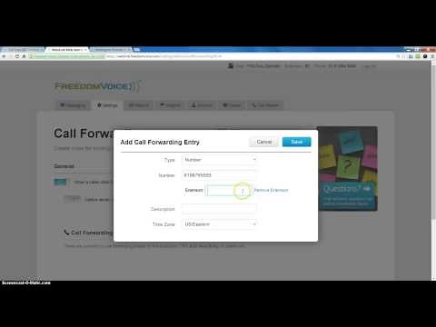 Configuring FreedomVoice Call Forwarding