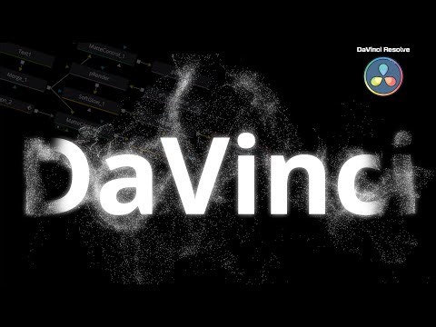 DaVinci Resolve: Text in Particles