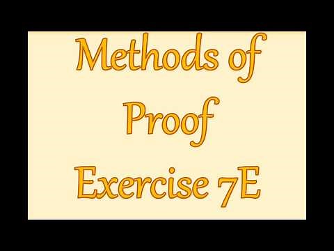 AS Maths - Pure - Methods of Proof
