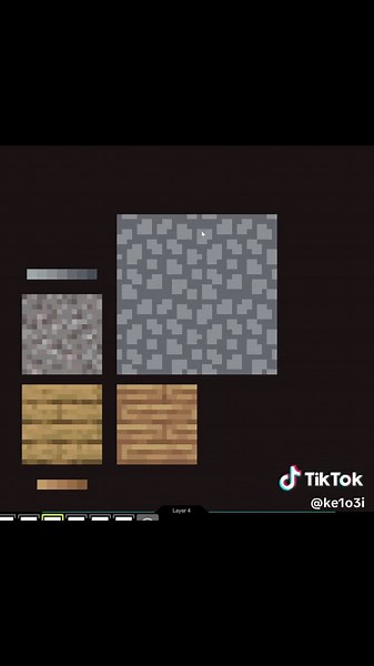 Creating Pixel Art in Minecraft with Gravel and Oak Planks