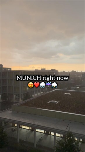 Raining in Munich after Heatwave
