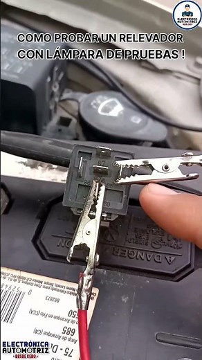 HOW TO TEST A RELAY WITH A TEST LAMP!!! #automotiveelectronics #automobile