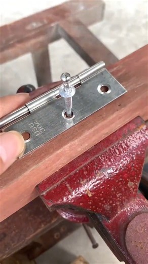 Professional DIY Rivet Hinge Repair for Maximum Strength #rivethack #hingerepair #tips #shortsfeed