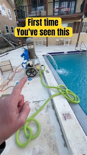 Genius way to clean a commercial pool filter