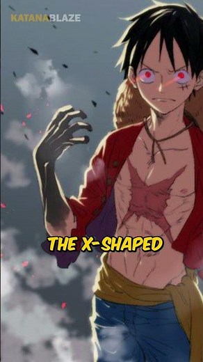 How did Luffy get his "X" Shaped Scar on his Chest in One Piece? #shorts