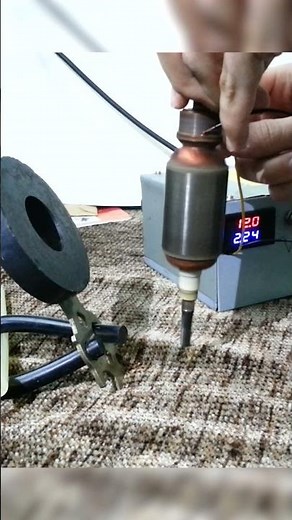 Open DC motor, this is how a rotor rotates inside the magnetic field #science #magnet #electronics