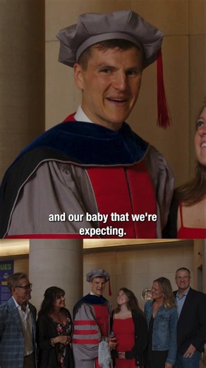 MIT on Instagram: "Was that a Commencement Day baby announcement? Chase Harquist PhD '25 on his life's mission. Videographer: Brielle Domings/@mitalumni Editor: Melanie Gonick/MIT #engineering #graduation"