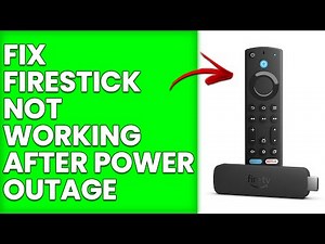 How To Fix Firestick Not Working After Power Outage (What To Do To When The Issue Occur)