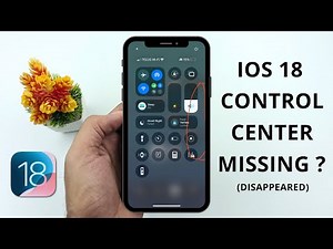 How to Fix Control Center Missing or Not Showing on iPhone iOS 18