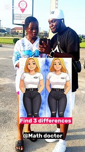 Find 3 differences #brainteaser | Math Doctor