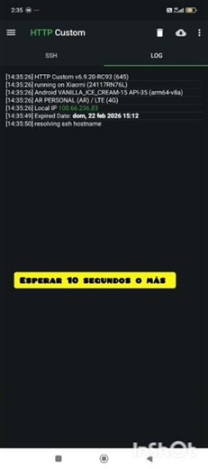 Internet sin límite http custom